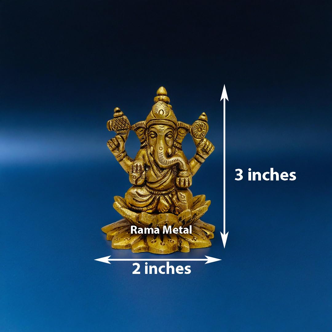 Rama Metal Brass Ganesh Idol